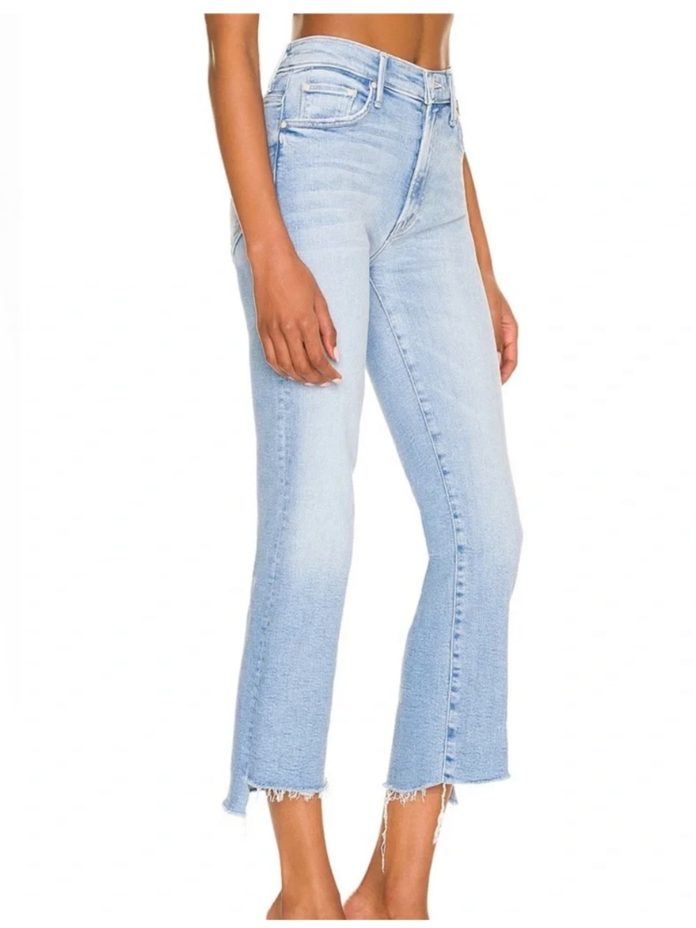 Mother The Insider Crop Step Fray in Limited Edition